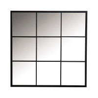 Coaster Furniture 962894 Square Window Pane Wall Mirror Black